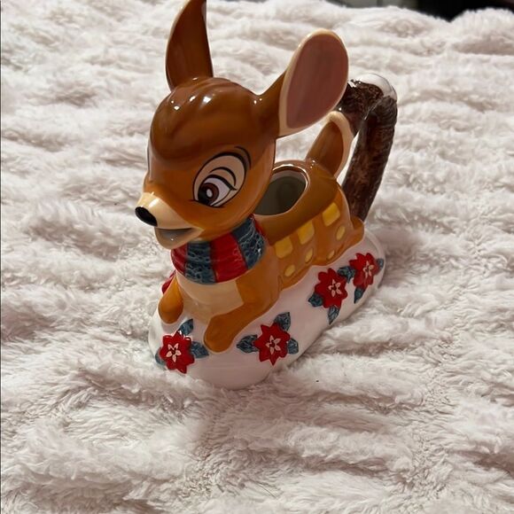 Disney Accessories - Disney Parks Authentic Original Ceramic Bambi creamer Happy Holidays